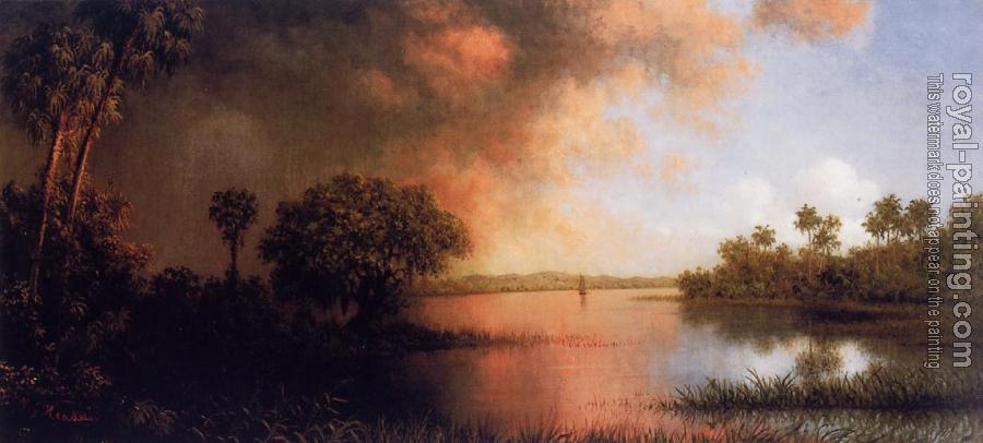Martin Johnson Heade : Florida River Scene Martin Johnson Heade : Florida River Scene